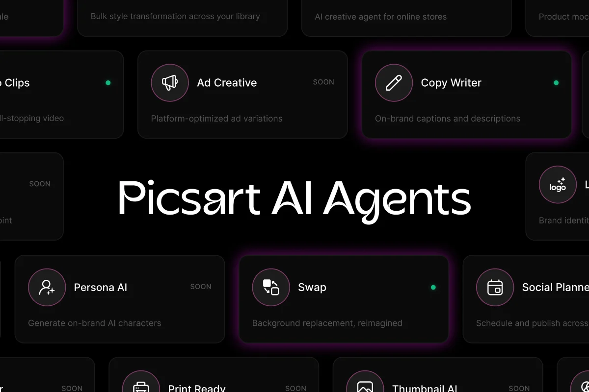 picsart-launches-ai-agent-marketplace-to-empower-creators-with-autonomous-design-assistants