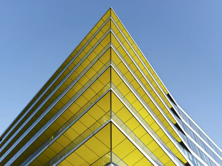 Abstract of financial building exterior