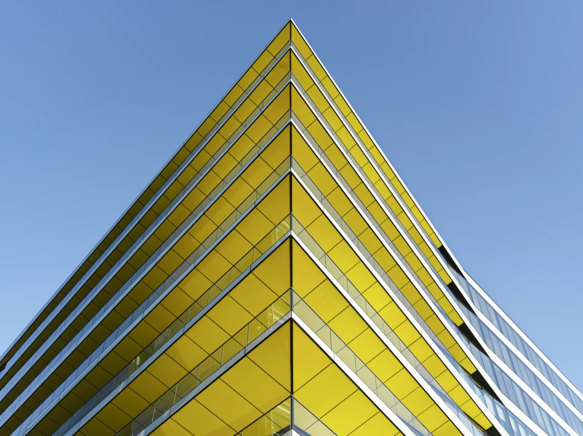 Abstract of financial building exterior