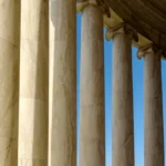 Exterior View of Jefferson Memorial in Washington DC