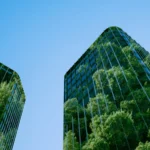 Multiple exposure of financial building