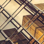 modern glass building,detail shot,hong kong,china.