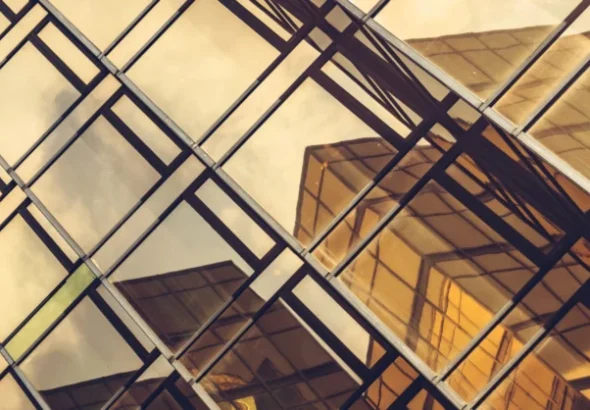modern glass building,detail shot,hong kong,china.