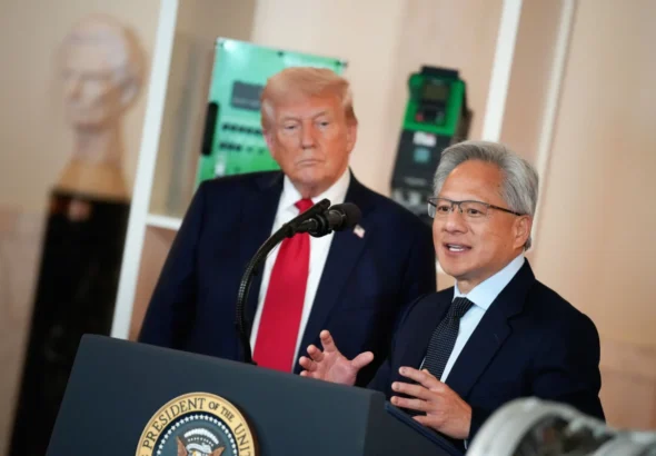 trump-interrupts-nvidia-all-hands-meeting-with-personal-call-to-ceo-jensen-huang-amid-record-earnings-and-strategic-pac-launch